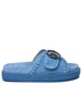 Mou 'Rope' Blue Suede Sandals