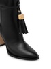 tassel-charm leather ankle boots