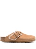 Birkenstock Boston Bold Shearling Cognac, Natural Leather Shoes