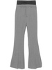 Sport Max Wool Flared Leg Trousers