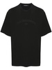 Black Logo-Print Cotton T-Shirt