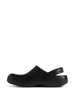 Balenciaga Black Rubber Slip On Sunday Molded