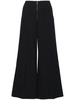 mid-rise wide-leg trousers