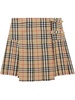 Pleated Check Wool Mini Kilt