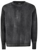 Avant Toi Tonal Effect Ribbed Round Neck Pullover In Cashmere And Wool With Cut Edges Clothing