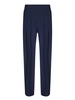 Blue Low Rise Pleated Trousers