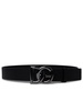 Dolce & Gabbana Black Leather Dg Belt