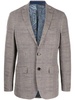 plaid-check pattern blazer