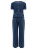 Self-Portrait Denim Buttoned Jumpsuit