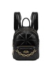 Love Moschino Quilted Synthetic Leather Backpack With Chain