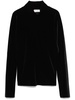 Forte_Forte Stretch Velvet Turtle Neck T-Shirt Clothing