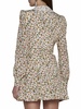 Alessandra Rich Lace Collar Floral Printed Mini Dress