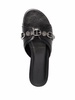 BALENCIAGA Studded Leather Slide Sandals for Women in Black