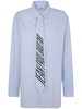 Jean Paul Gaultier Cotton Poplin Shirt With Printed Tie Clothing