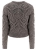 Sportmax "Narvel" Diamond-Knit Crewneck Sweater