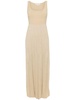 Sleeveless Long Dress With Pleated Skirt - 710 Gold / XS