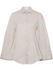 Monili-chain poplin shirt