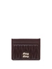 Miu Miu Matelassé Leather Card Holder