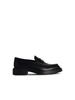 Tod's Black Leather Loafers Man