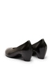 pointed-toe leather pumps