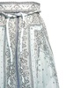 Matchmaker printed linen and silk midi skirt