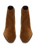 'wyatt' Brown Boots With Western Stitched In Suede Man