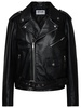 Moschino Jeans Zipped Leather Biker Jacket