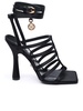 Versace Black Satin Sandals Woman