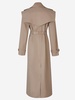 Balmain Double-Breasted Belted-Waist Maxi Trench Coat