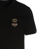 Black Embroidered Logo Cotton T-Shirt