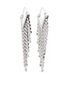 silver-tone Melting crystal drop earrings