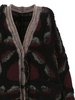 Fringed Oversized Cardigan Sweater, Cardigans Multicolor