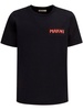 Black Logo Patch Cotton T-shirt