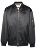 Jil Sander Black Cotton Bomber Jacket Man