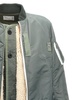 Shearling Insert Nylon Bomber Jacket Casual Jackets, Parka Green