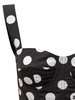 Dolce & Gabbana Polka-Dot Printed Calf-Length Corset Dress