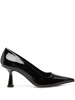 Aeyde Zandra Patent Calf Leather Black Shoes