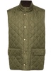 diamond-quilted logo-embroidered gilet