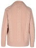 Max Mara 'Micio' Pink Wool Blend Cardigan Woman