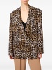 leopard-print blazer