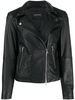 zipped biker jacket