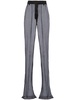 Prada Semi-Sheer Flared Trousers