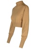 Sportmax 'Ululato' Brown Virgin Wool Turtleneck Sweater