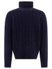 Polo Ralph Lauren Wool And Cashmere Cable Knit Turtleneck Sweater