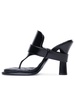 Burberry 'Bay' Black Leather Sandals Woman