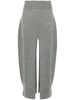 Stella McCartney Midi Skirt In Cashmere And Wool With Ribbed Design And Slits