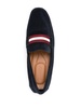 stripe-detail suede loafers