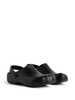 Balenciaga Black Rubber Slip On Sunday Molded