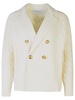 Max Mara 'Micio' White Wool Blend Cardigan Woman