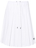 Miu Miu Pleated Poplin Midi Skirt